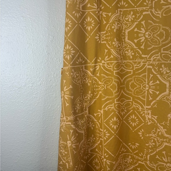 prAna Bodycon Above The Knee Midi | yellow and peach | medium - Picture 4 of 5